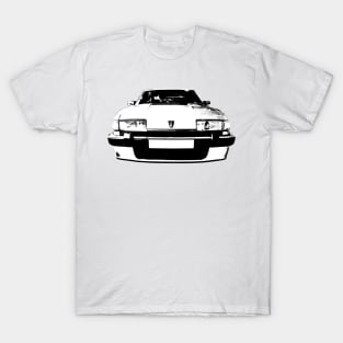 Rover SD1 1980s British classic car monoblock black and white T-Shirt